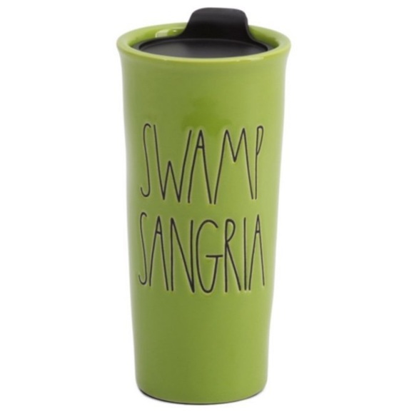 NEW RAE DUNN Swamp Sangria Ceramic Travel Tumbler with LID - Picture 1 of 6